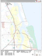 St. Augustine Digital Map Premium Style